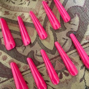 Vibrant Pink False Nails Set